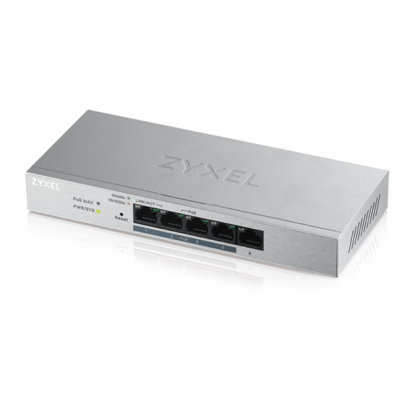 ZYXEL เน็ตเวิร์กสวิตซ์ ZXL-GS1200-5HPV2  ประกัน 2 ปี